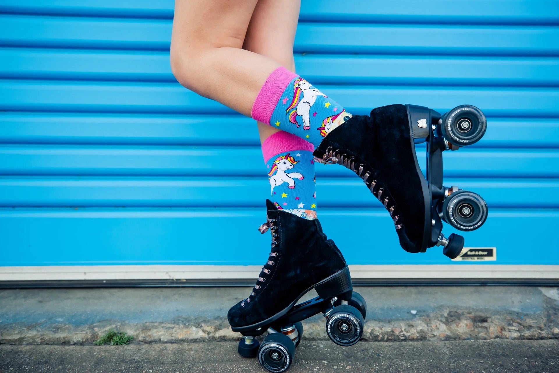 Bright colourful offbeat socks unicorn socks
