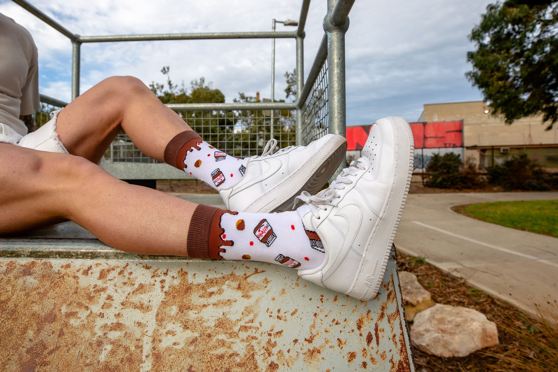 'Nutella Palooza' Nutella Socks The Offbeat Sock Company