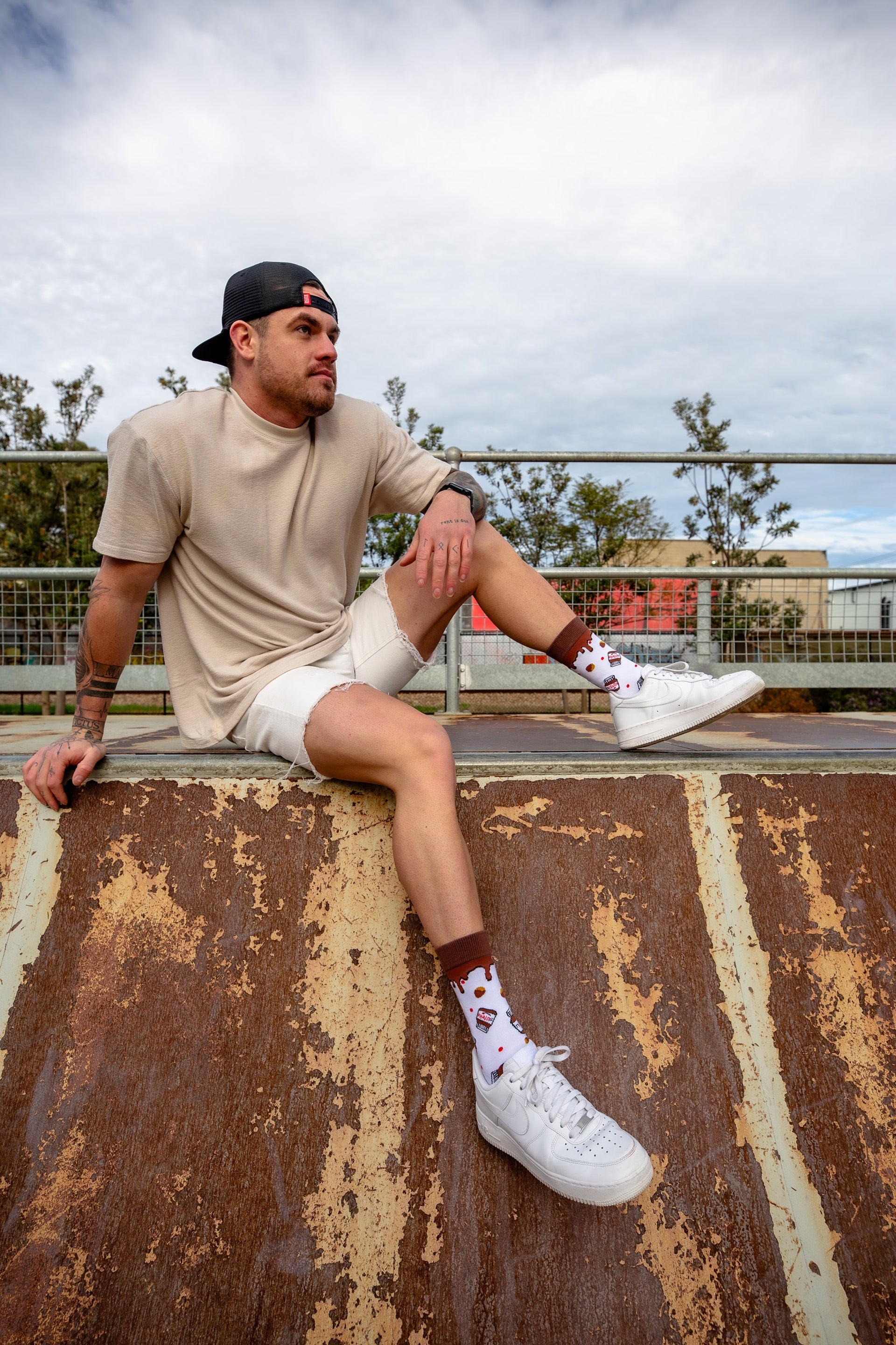 'Nutella Palooza' Nutella Socks The Offbeat Sock Company