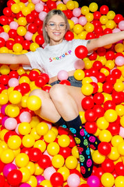 'Happier' Smiley Socks - The Offbeat Sock Company®