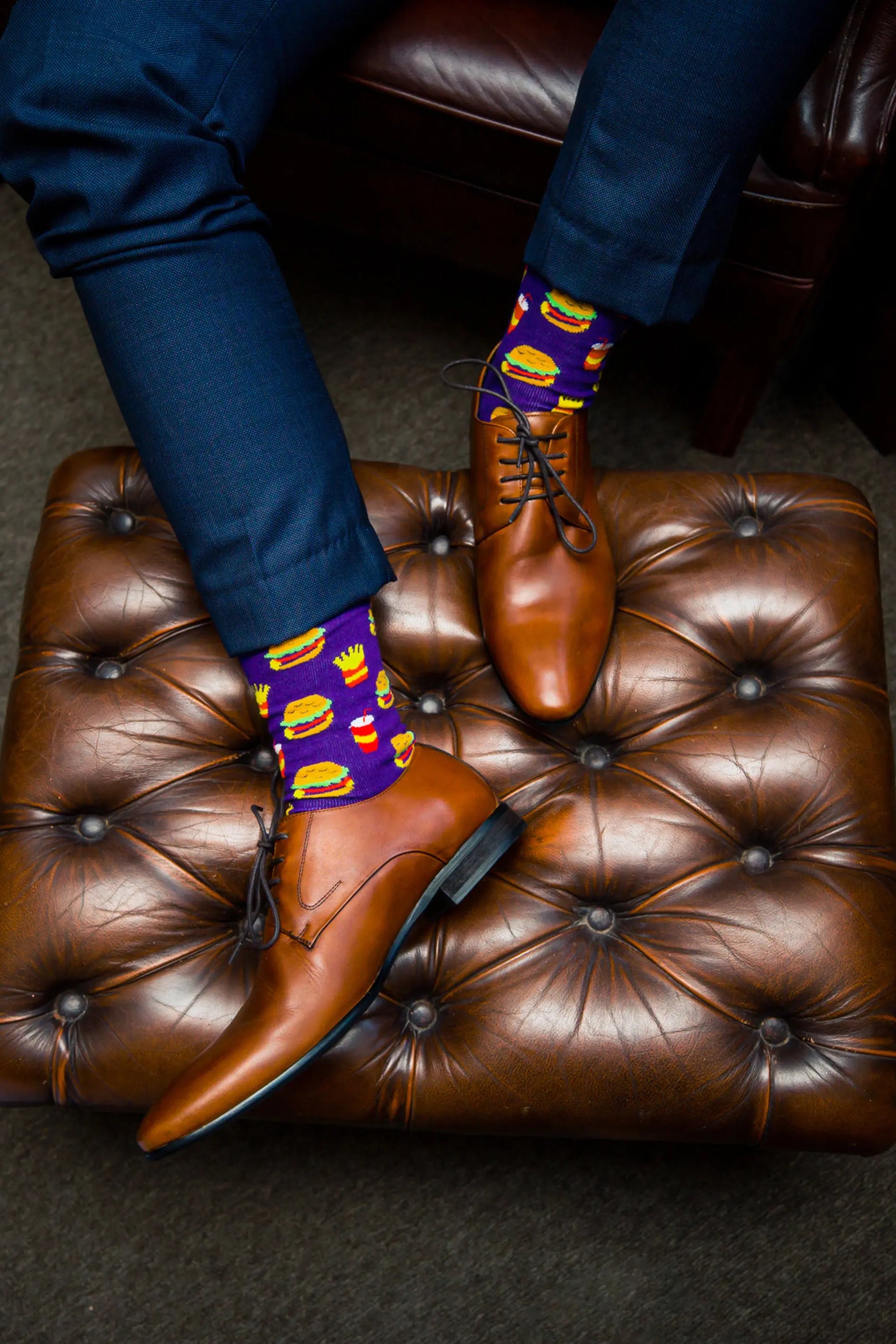 'The OB' Original Burger Socks - The Offbeat Sock Company®