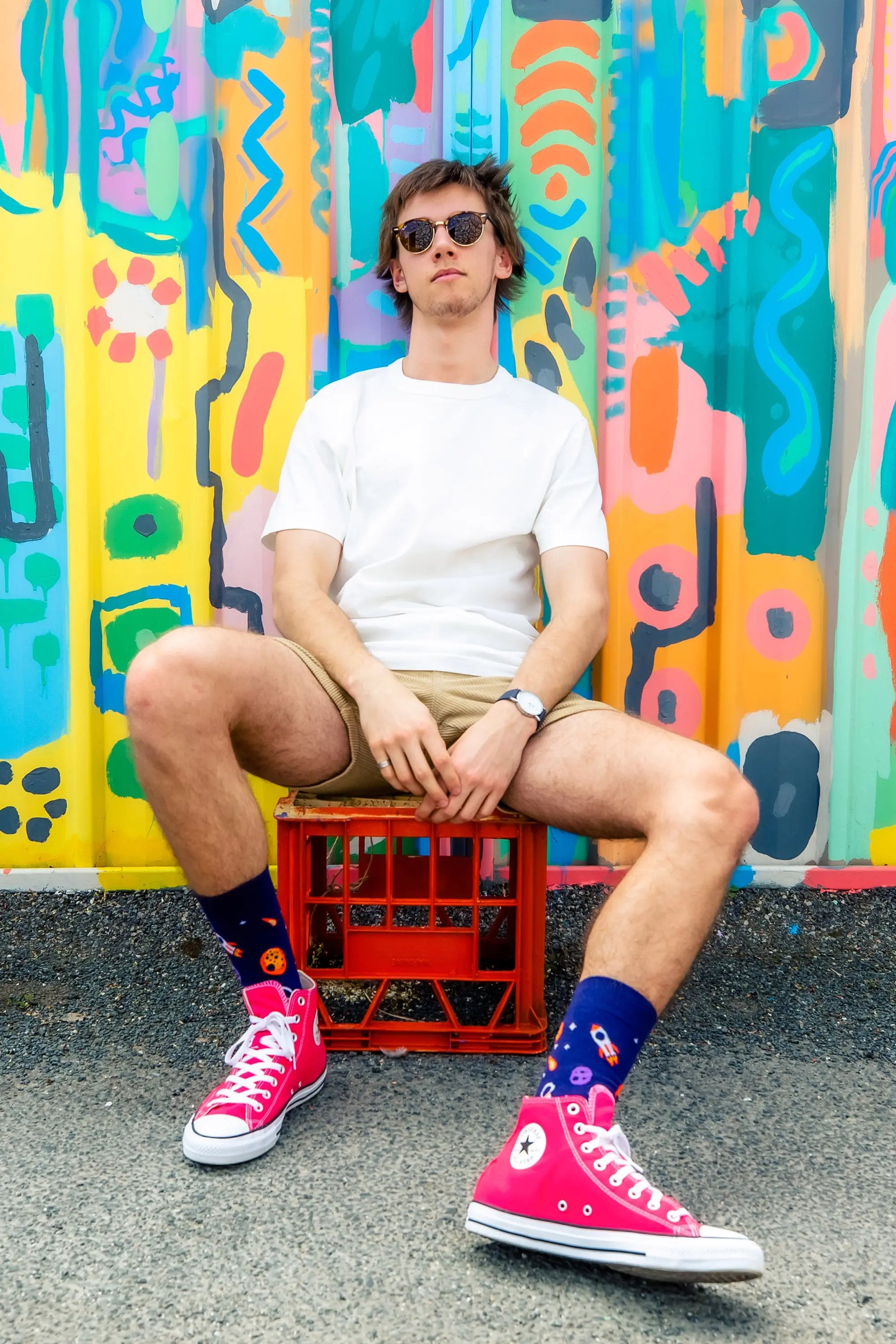 'Out Of This World' Galaxy Space Socks - The Offbeat Sock Company®