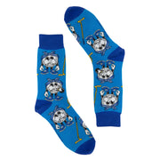 2 Putt funny golf socks flat lay