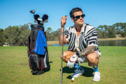2 Putt golf socks styled for a day on the course
