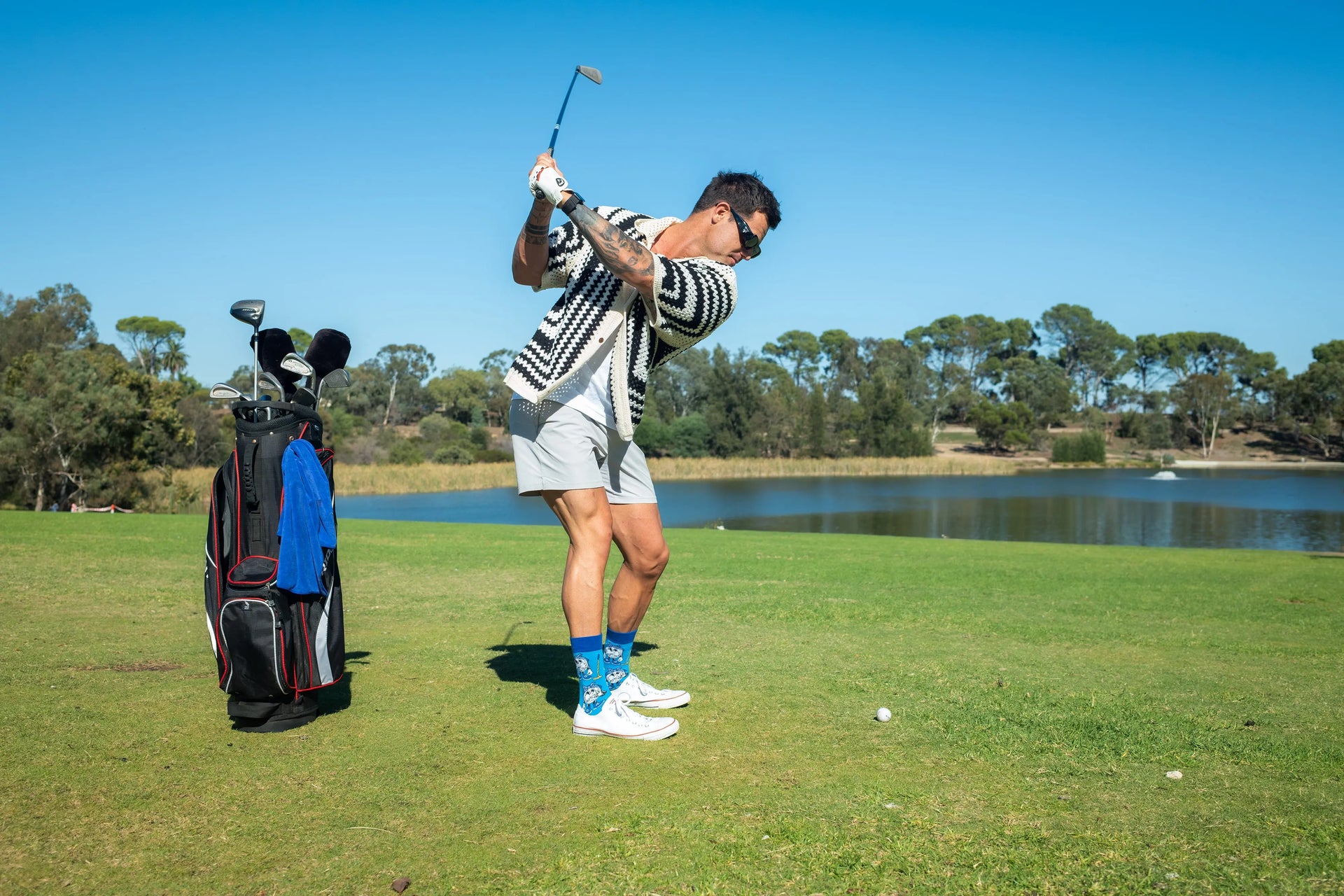 '2 Putt' Golf Socks The Offbeat Sock Company