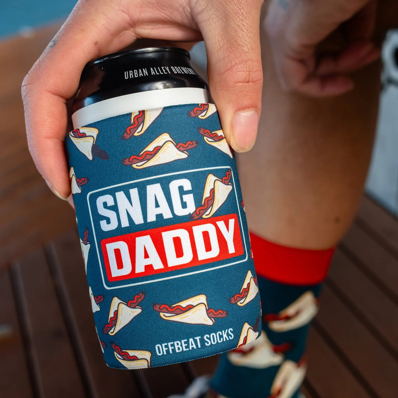 'Snag Daddy' Sausage Sizzle Stubby Holder