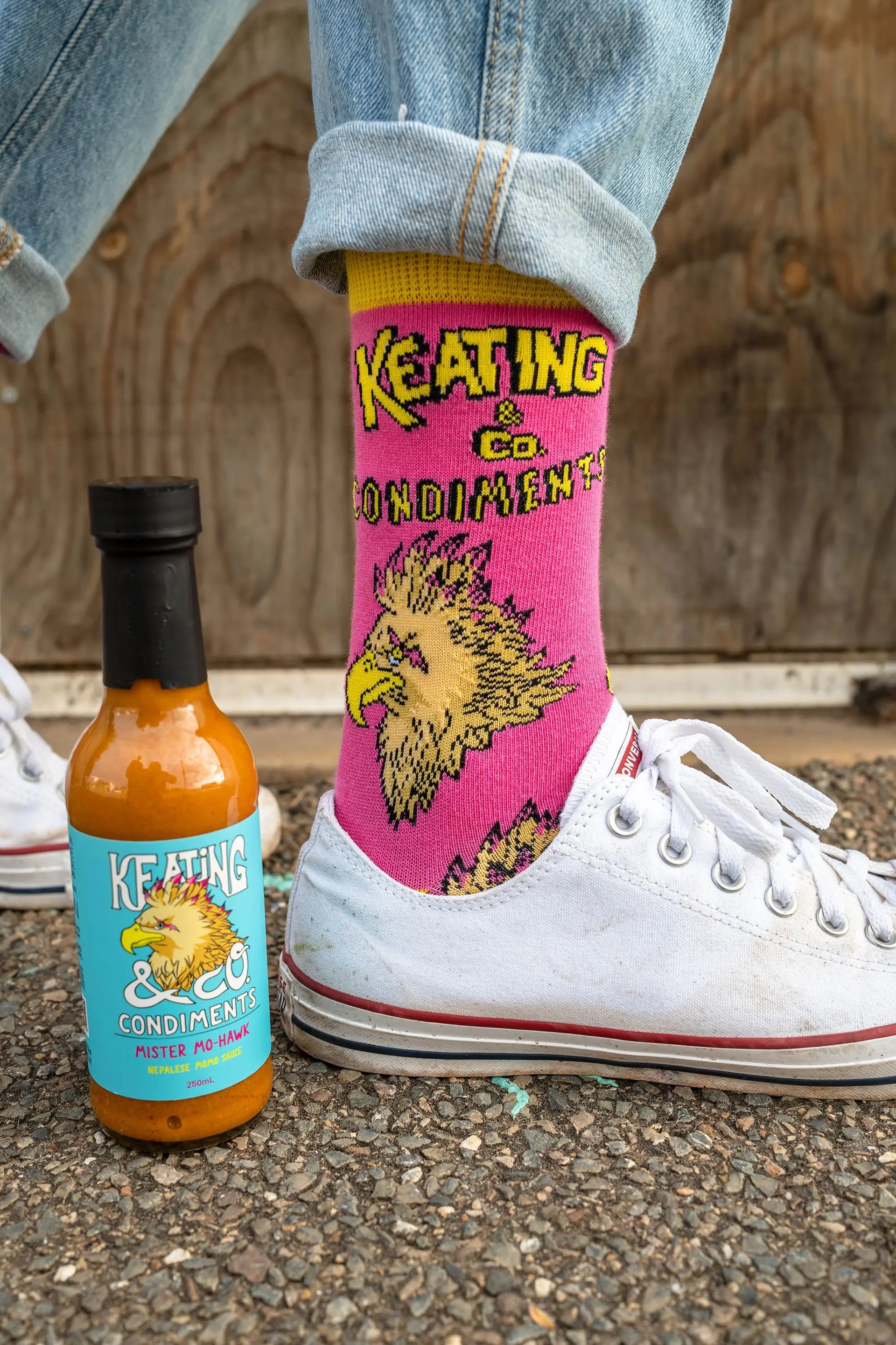 'Mister Mo-Hawk' Keating and Co Condiments Socks - The Offbeat Sock Company®