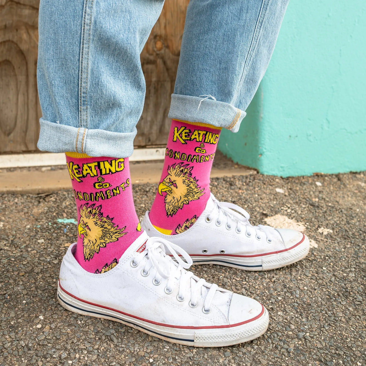 'Mister Mo-Hawk' Keating and Co Condiments Socks - The Offbeat Sock Company®