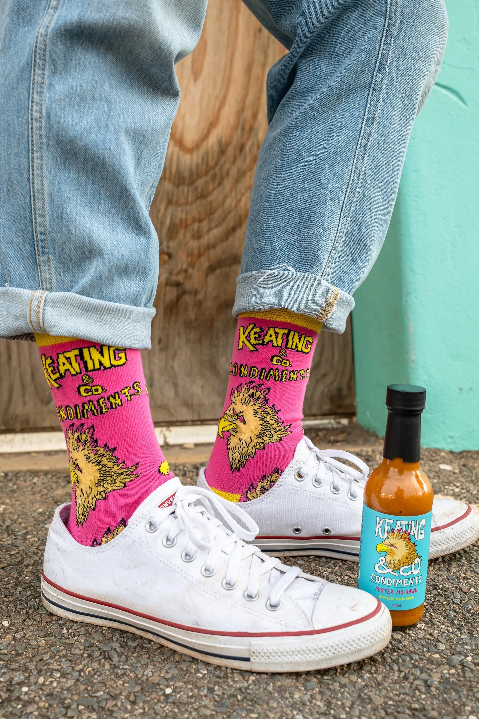 'Mister Mo-Hawk' Keating and Co Condiments Socks - The Offbeat Sock Company®