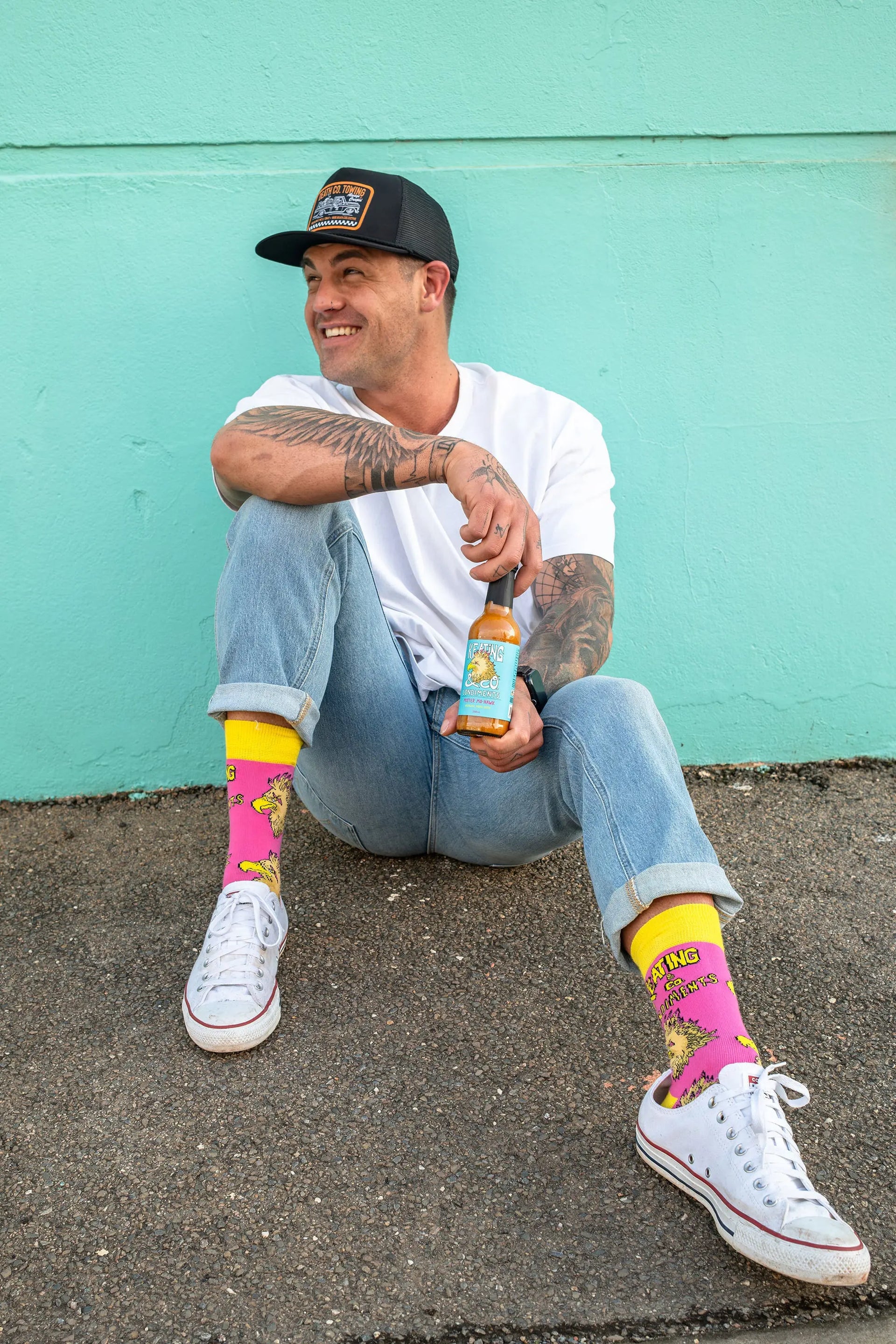 'Mister Mo-Hawk' Keating and Co Condiments Socks - The Offbeat Sock Company®