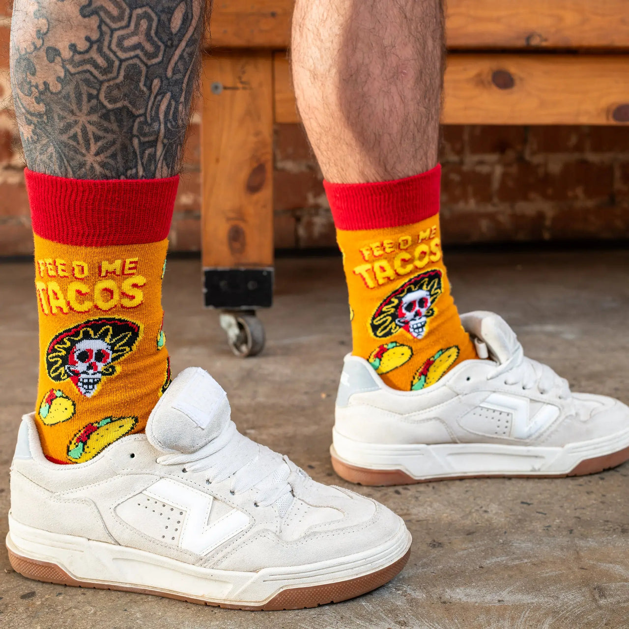 'Feed Me Tacos' Señor Taco Socks