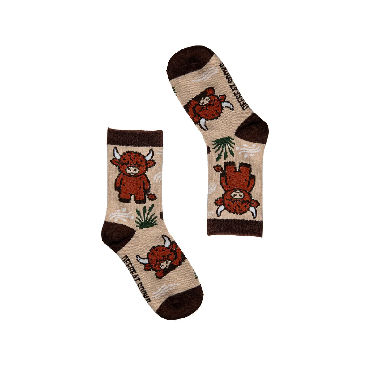 'The Fluffalo' Highland Cow Kids Socks