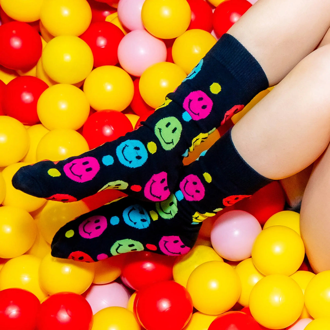 'Happier' Smiley Socks