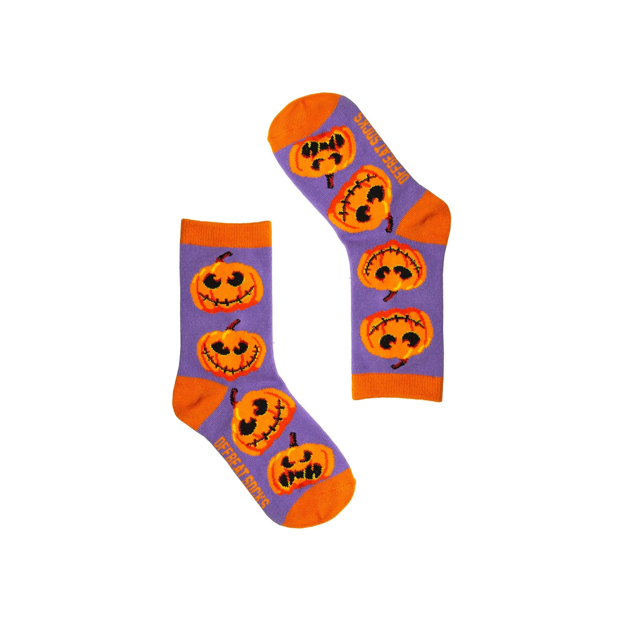 Kids Trick or Feet - Sock O'Lantern Halloween Socks The Offbeat Sock Company