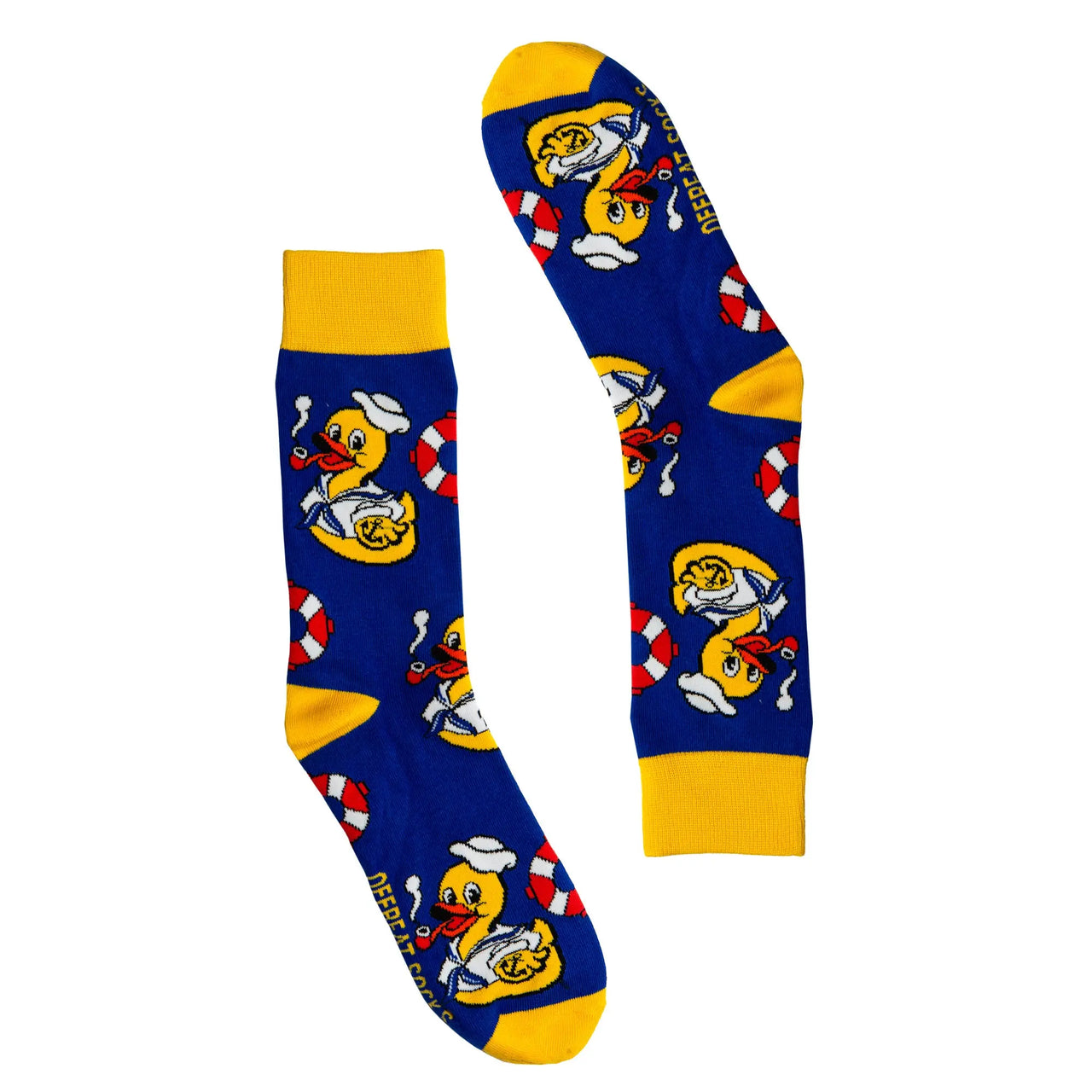 Ducks Ahoy! Rubber Ducky Socks The Offbeat Sock Company