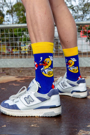 Ducks Ahoy! Rubber Ducky Socks The Offbeat Sock Company