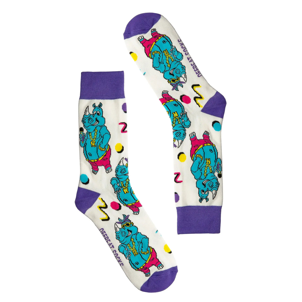 Straight Outta Sockton 'Rhymenocerous' Hip Hop Socks The Offbeat Sock Company