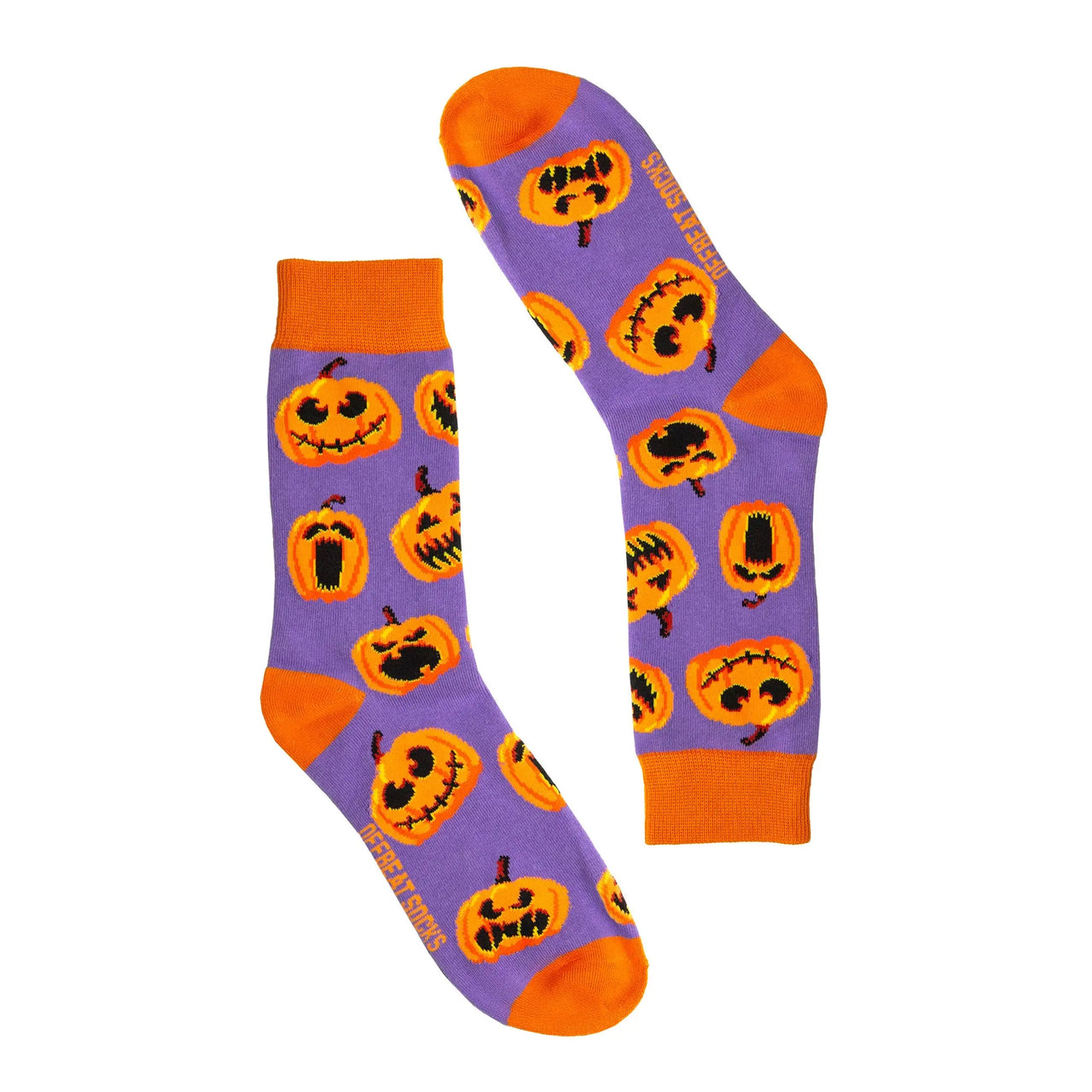 Trick or Feet - Sock O'Lantern Halloween Socks The Offbeat Sock Company