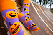 Trick or Feet - Sock O'Lantern Halloween Socks The Offbeat Sock Company