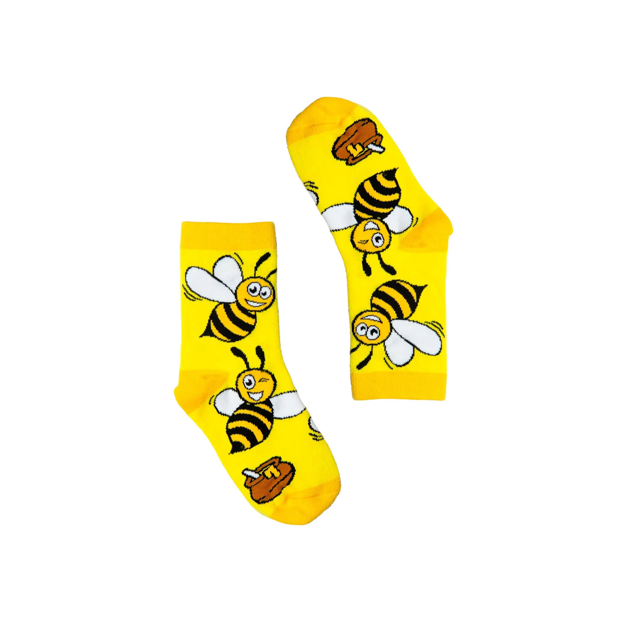 The Offbeat Sock Company bright yellow bumble bee socks for kids