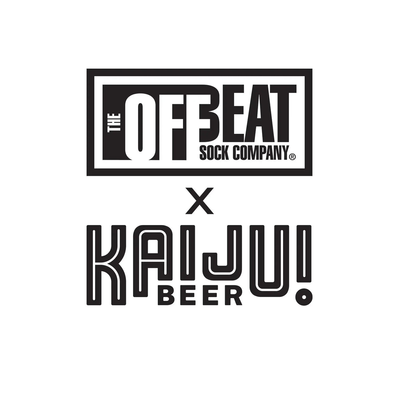 Offbeat Socks x KAIJU! Krush Socks The Offbeat Sock Company
