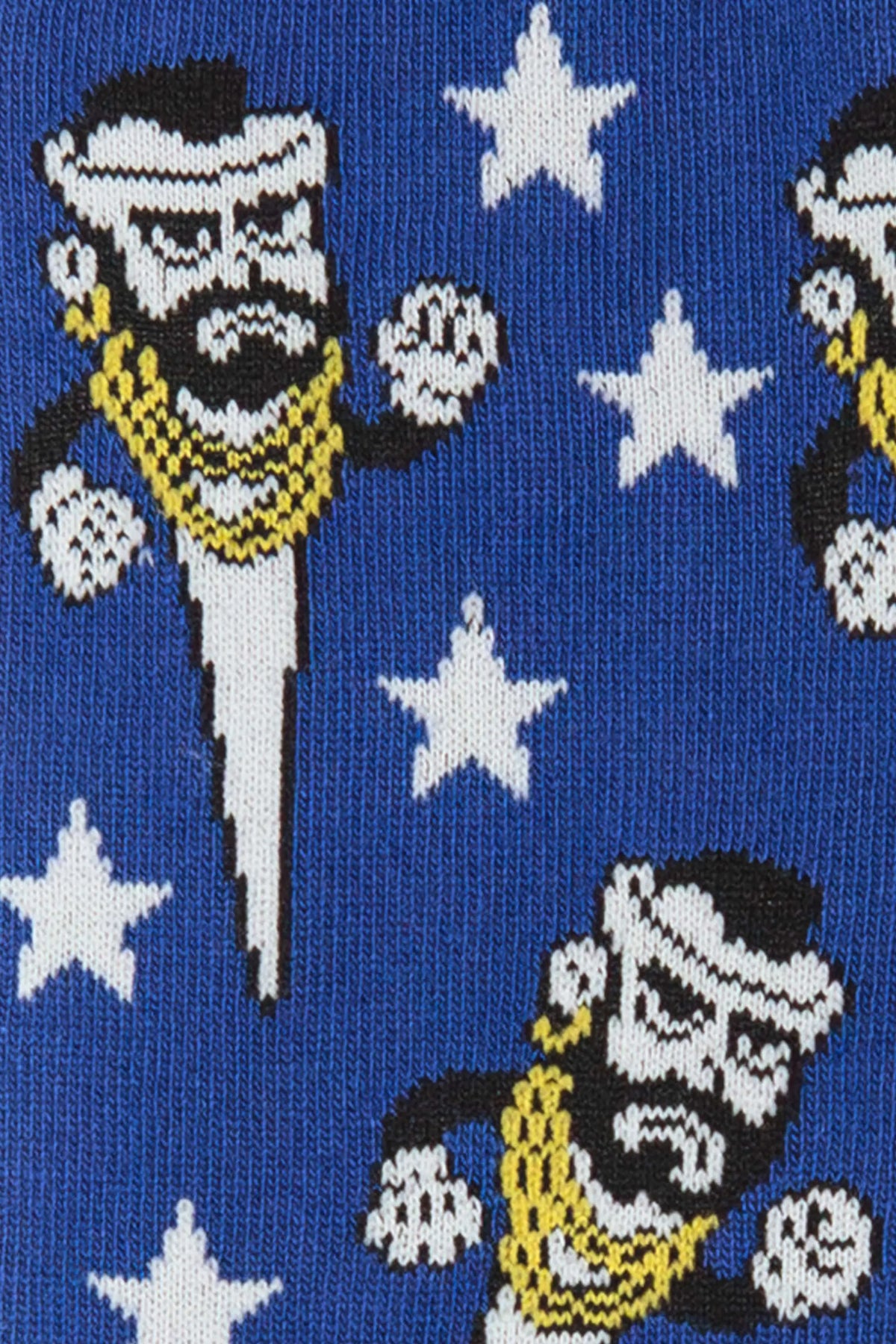 Close-up of premium combed cotton stitching on Mr Tee golf socks