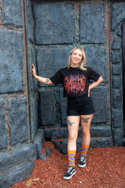 Sock O'Lantern Halloween socks styled for spooky season