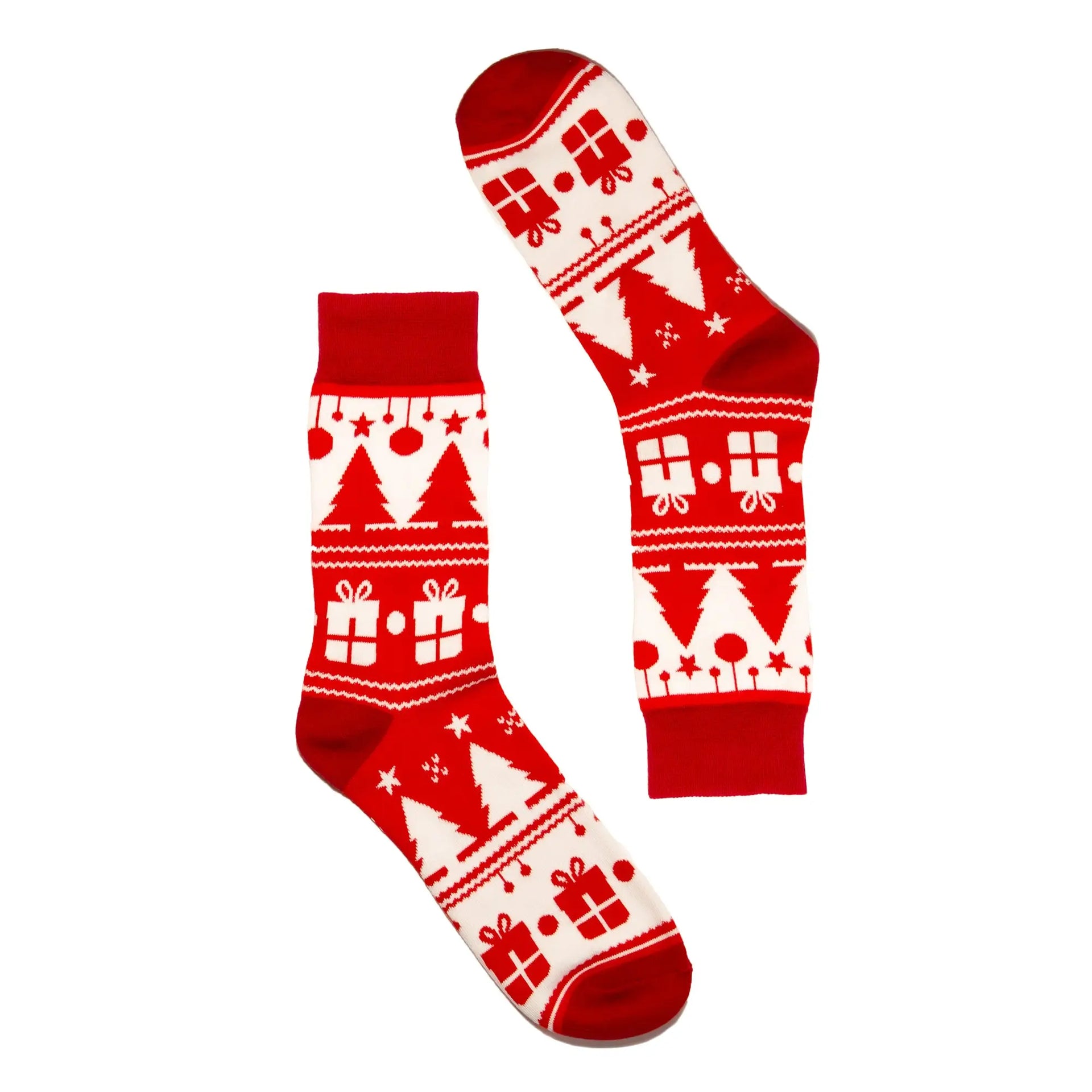 Rebel Without a Claus Christmas Socks - The Offbeat Sock Company®